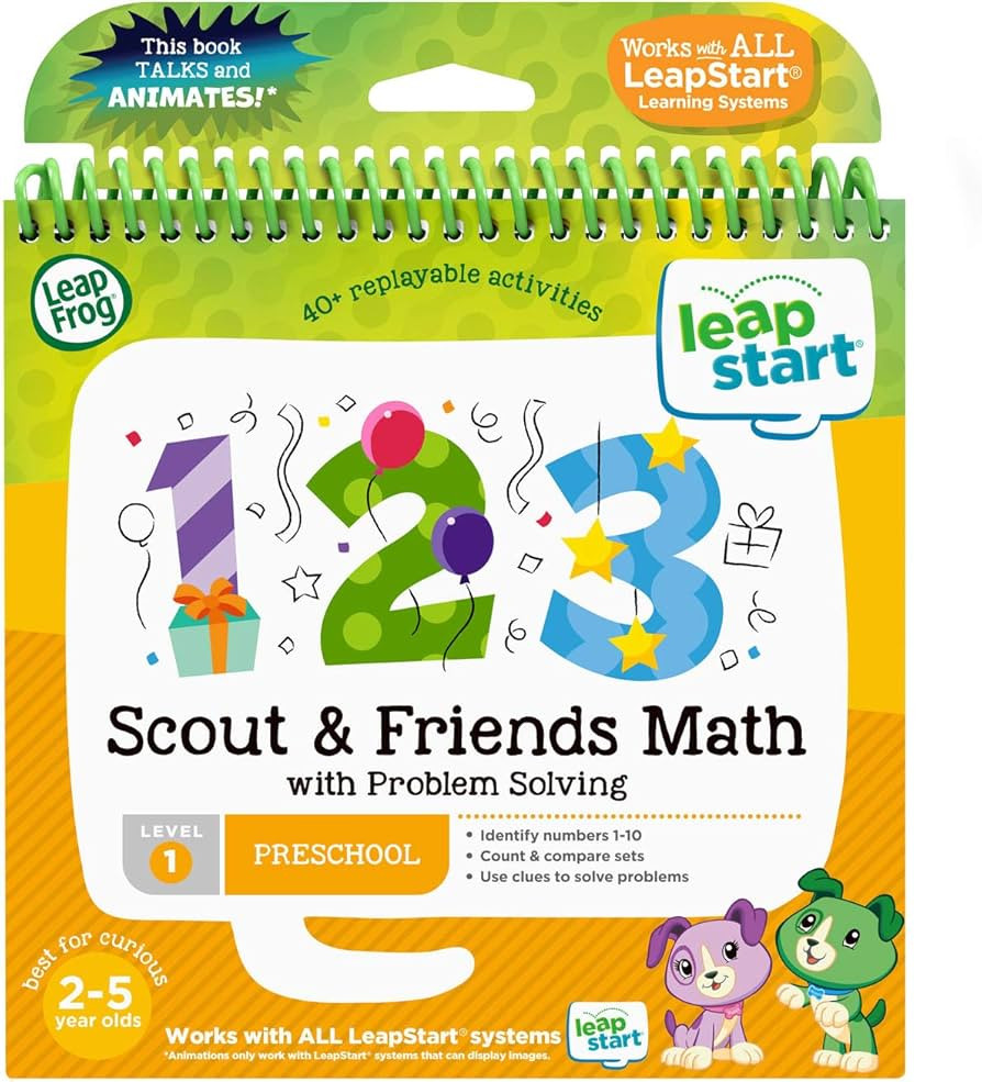 LeapFrog LeapStart 3D Scout & Friends Math Book | Amazon (US)