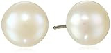 Bella Pearl 8mm White Freshwater Pearl Stud Earrings | Amazon (US)