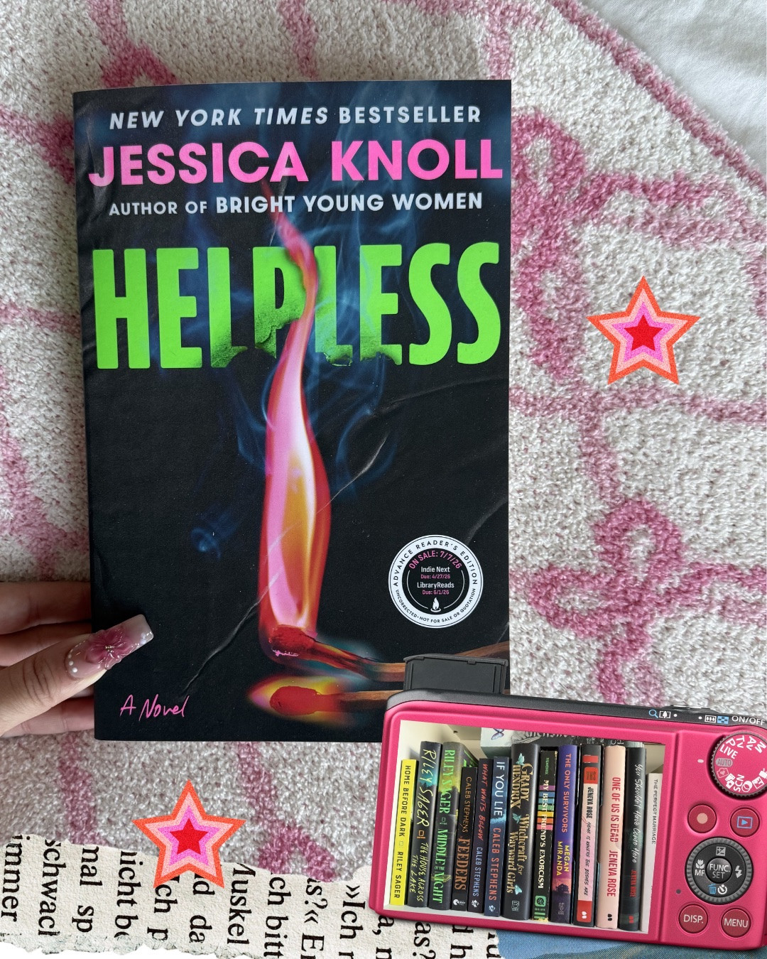I'm obsessed with the Helpless cover by Jessica Knoll. I've been wanting to read this and I can't wait!!  

 #LTKdayinmylife #LTKgrwm #LTKmorningroutine