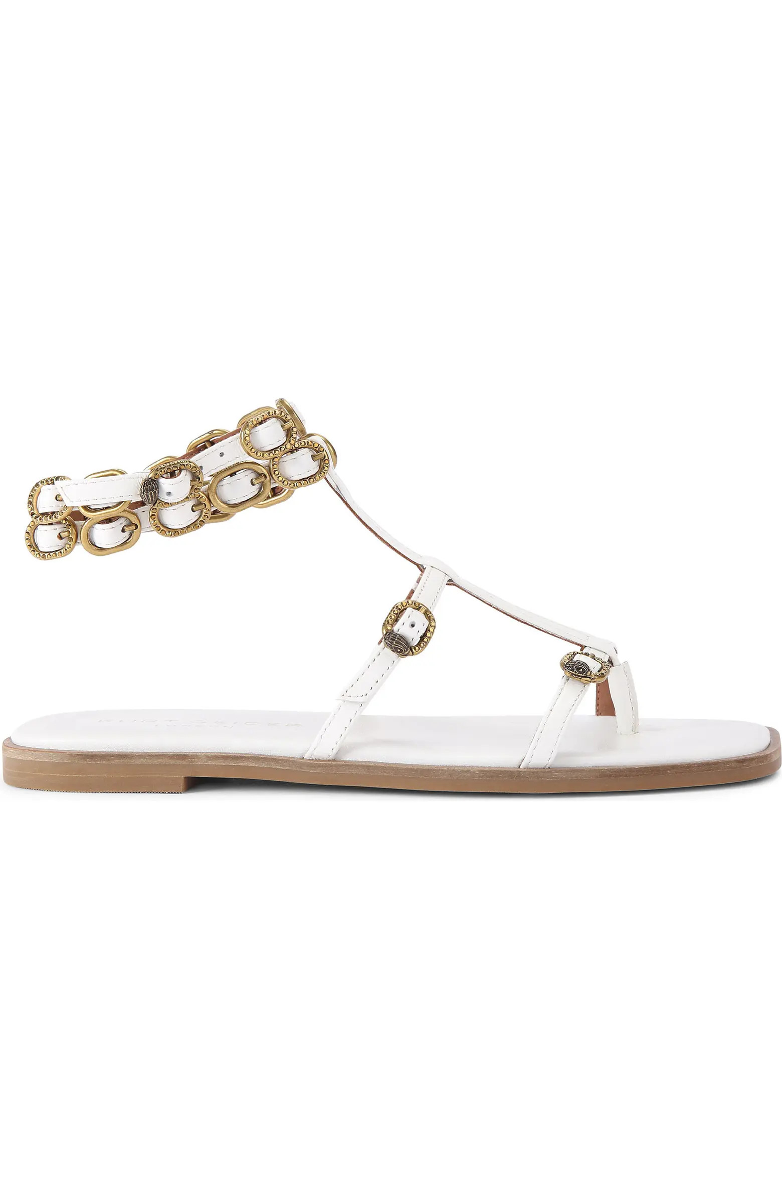 Kurt Geiger London Regent Buckle Embellished Gladiator Sandal (Women) | Nordstrom | Nordstrom