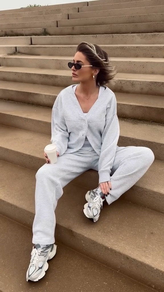 Couture club, New balance, transitional outfit, transitional style, grey coord, New balance 9060, grey cardigan, grey joggers, lounge outfit, lounge wear, grey outfit, outfit ideas, style inspiration 

#LTKstyletip #LTKSeasonal #LTKeurope