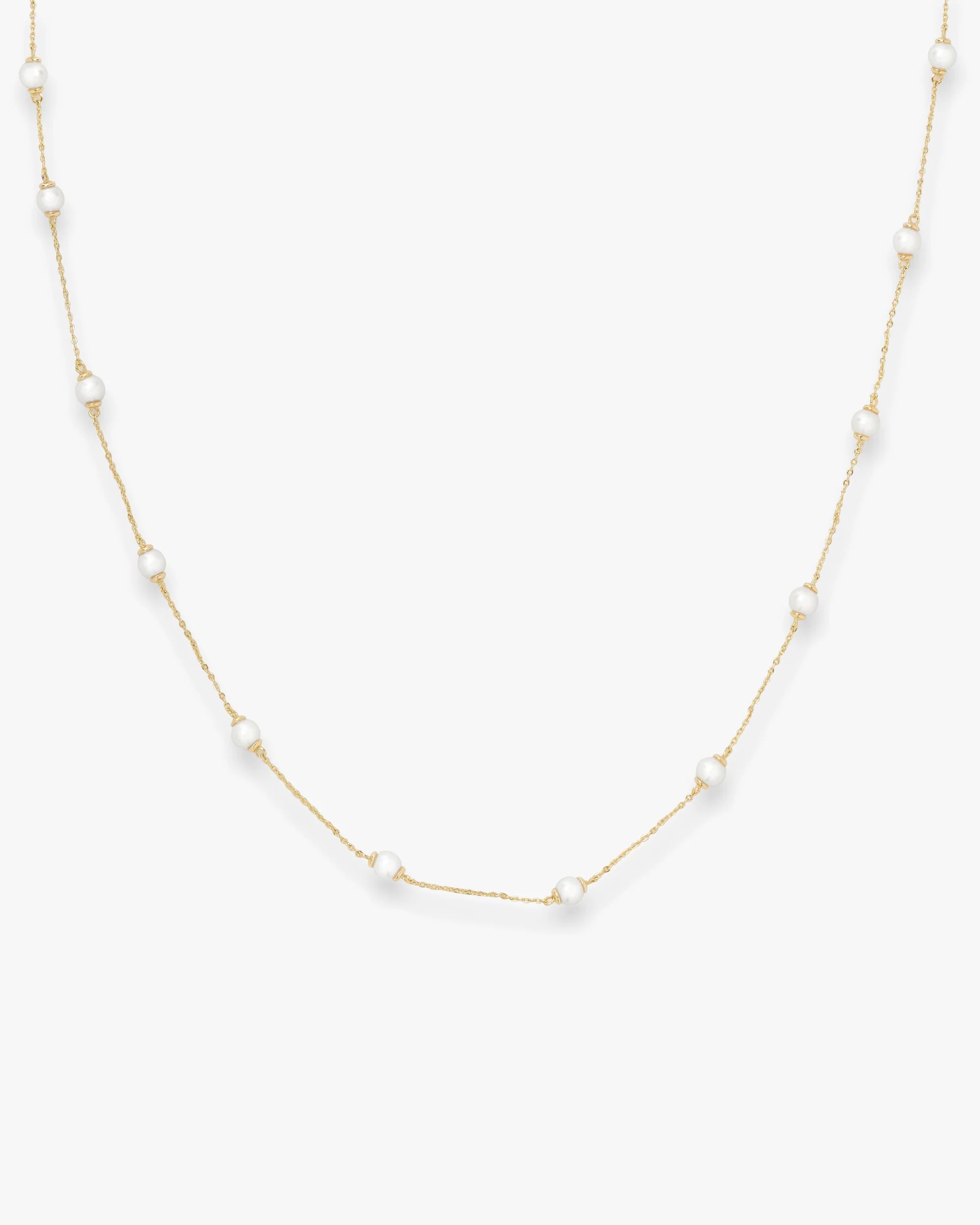 Perfect Pearl Infinity Necklace | Melinda Maria