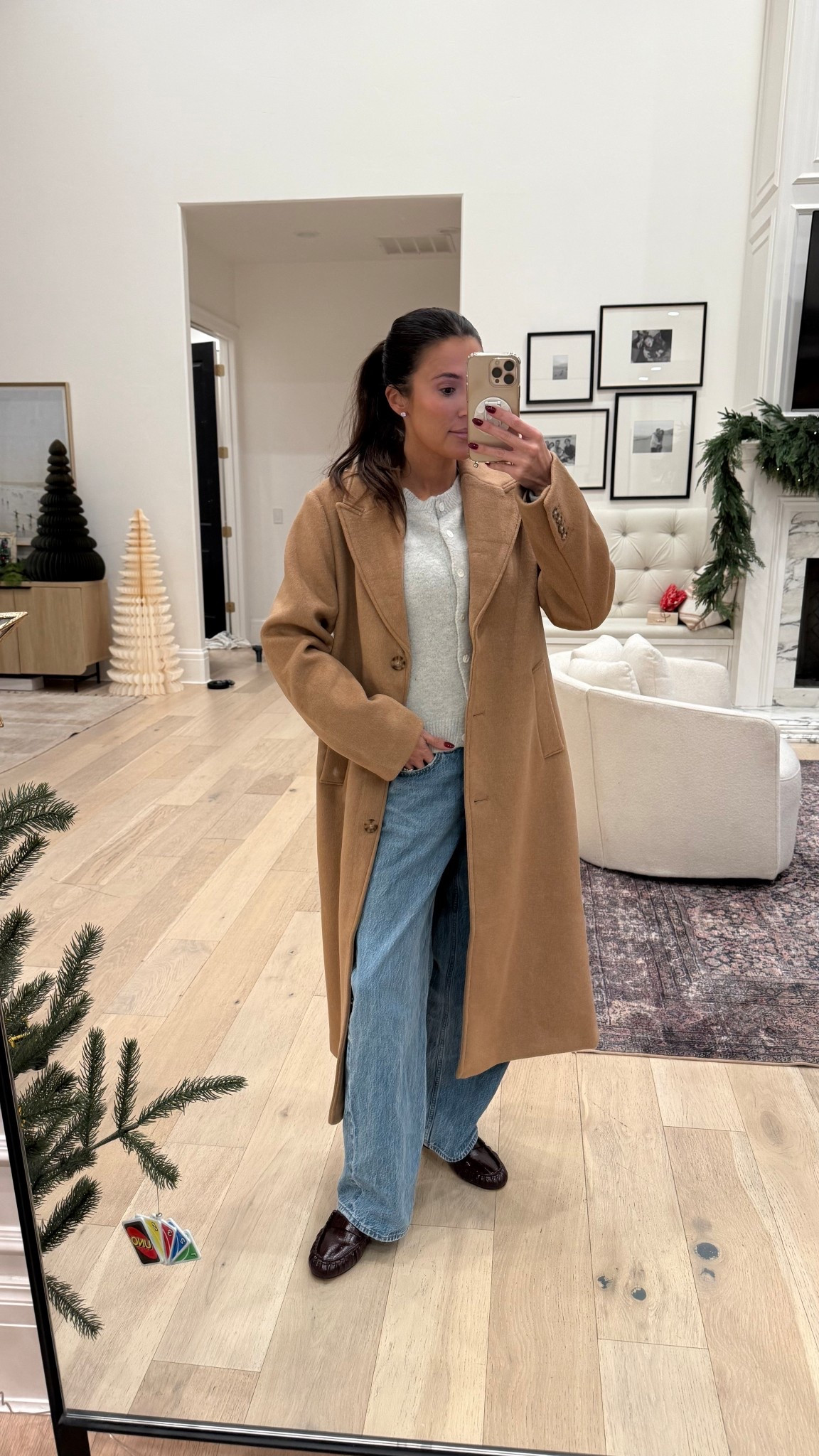 Love this new tan @abercrombie coat - on major sale for Black Friday! My jeans are on major sale too! 
Get extra 15% off with code: CYBERAF

I’m wearing size medium tall in the coat - I’m 5’7" 

#LTKSaleAlert #LTKHoliday #LTKCyberWeek