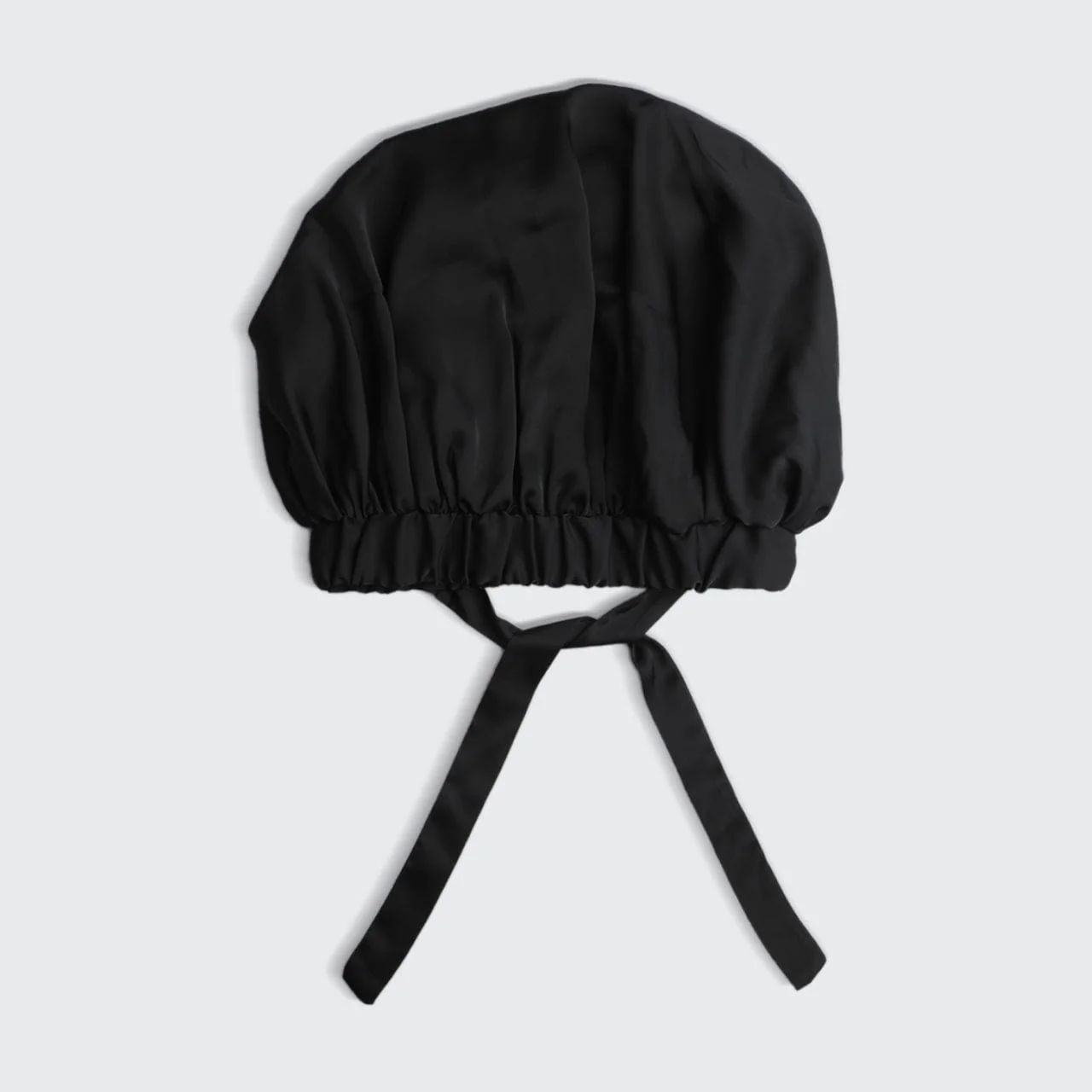 Satin Sleep XL Adjustable Bonnet - Black | Kitsch