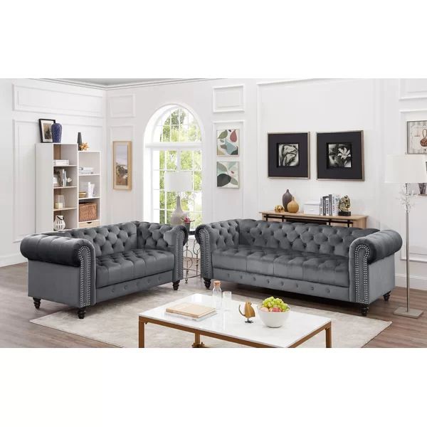 Mohr Velvet 2 Piece Living Room Set | Wayfair North America