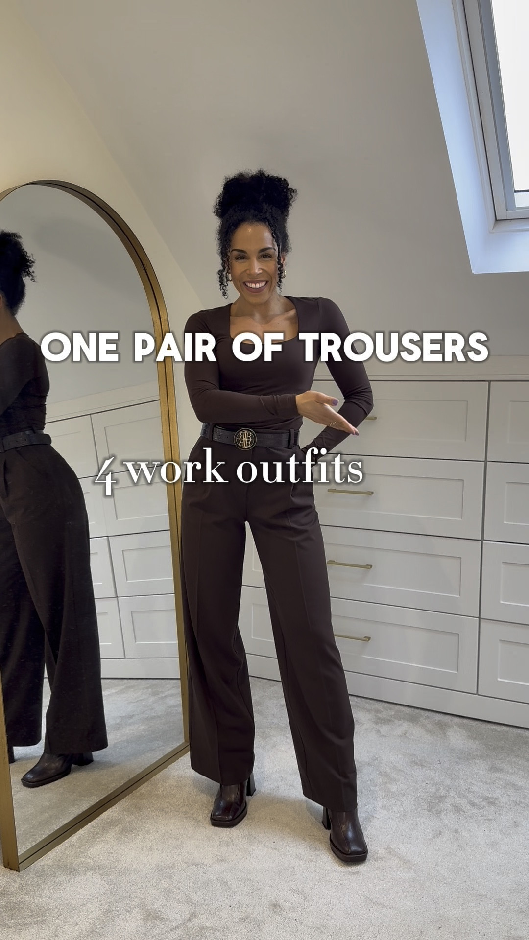 One pair of trousers - 4 workwear outfits ✔️

#workwear #trousers #smart #worktrousers #browtrosers #hm 

#LTKuk #LTKeurope #LTKworkwear