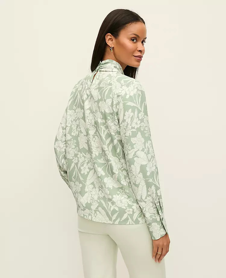 Floral Bow Blouse | Ann Taylor