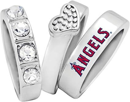 Game Time 101712 MLB LA Angels Stacked Ring | Amazon (US)