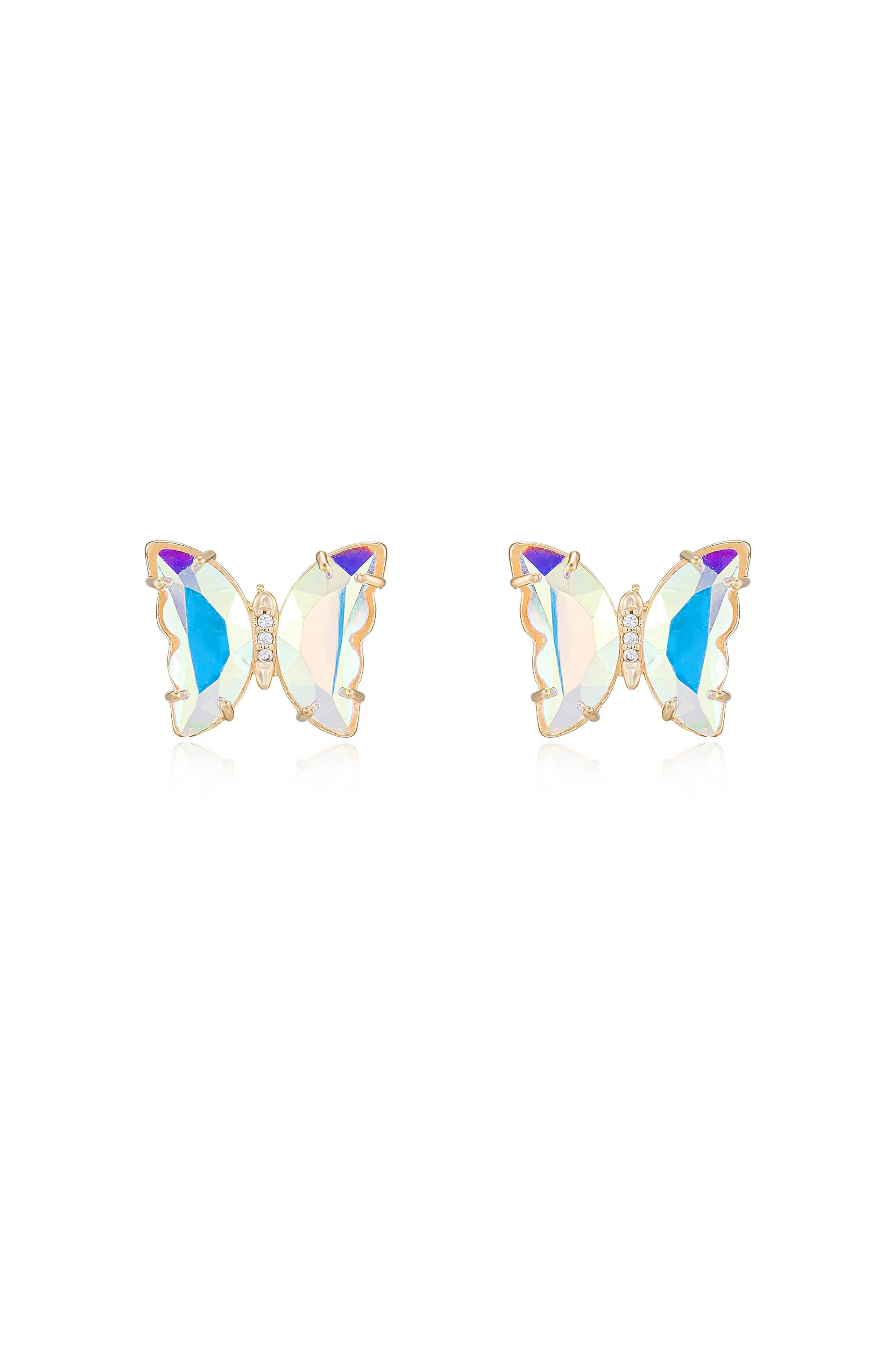 Flutter Away Crystal Earrings | Ettika
