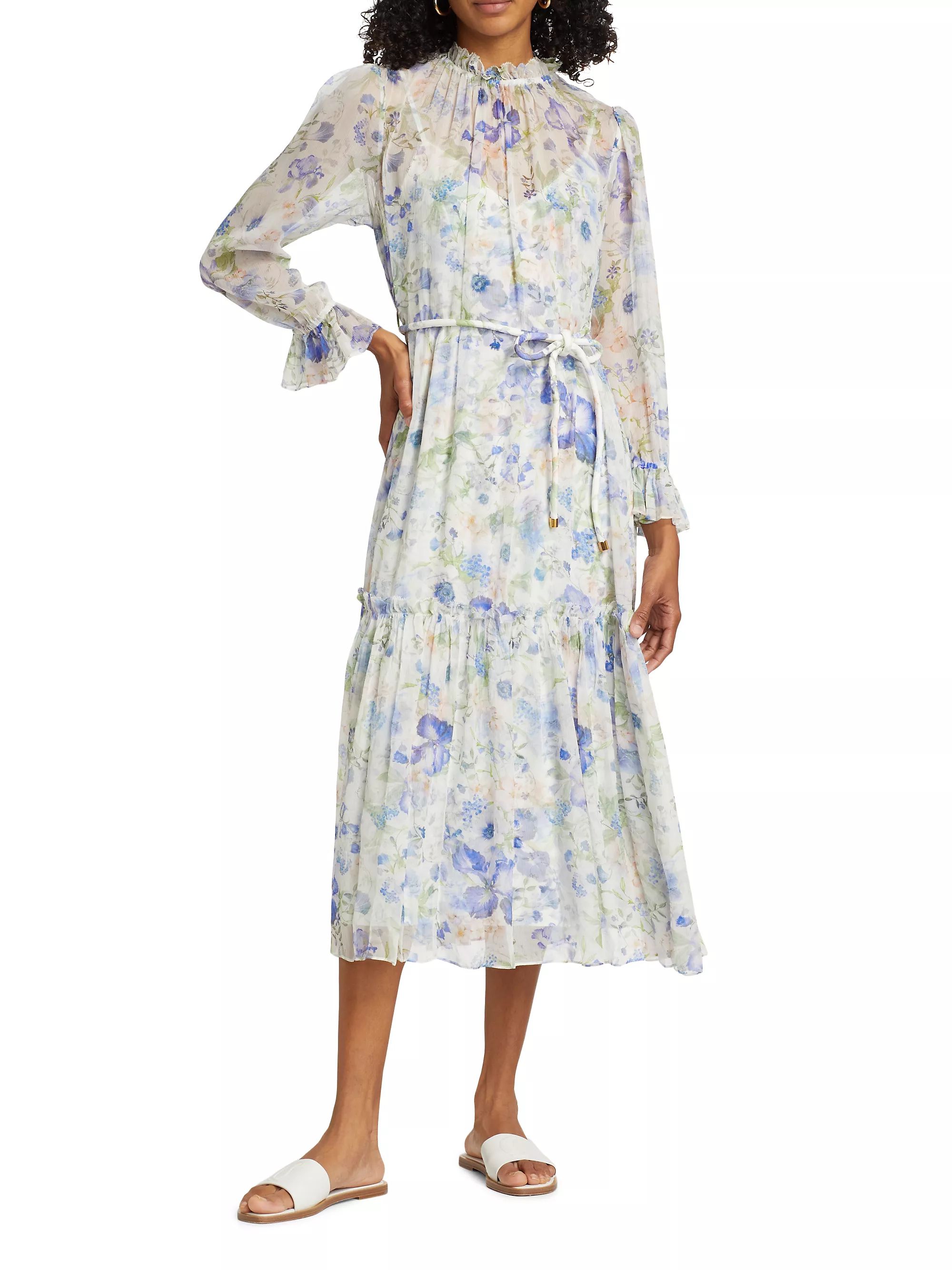 Natura Floral Midi-Dress | Saks Fifth Avenue