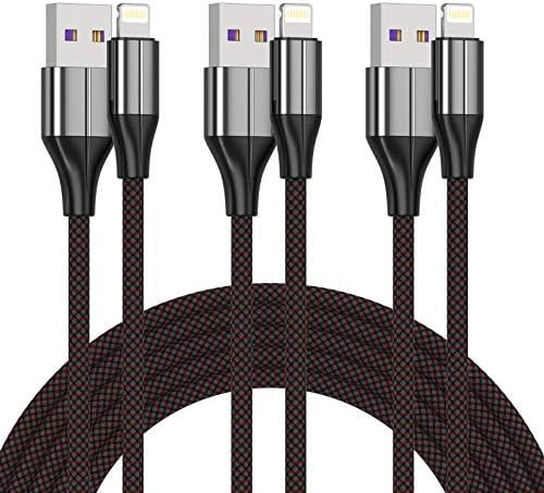[MFi Certified] Lightning Cable,3 Pack 3 Ft iPhone Charger Cable & Data Sync Fast 3 Foot Nylon Braid | Amazon (US)