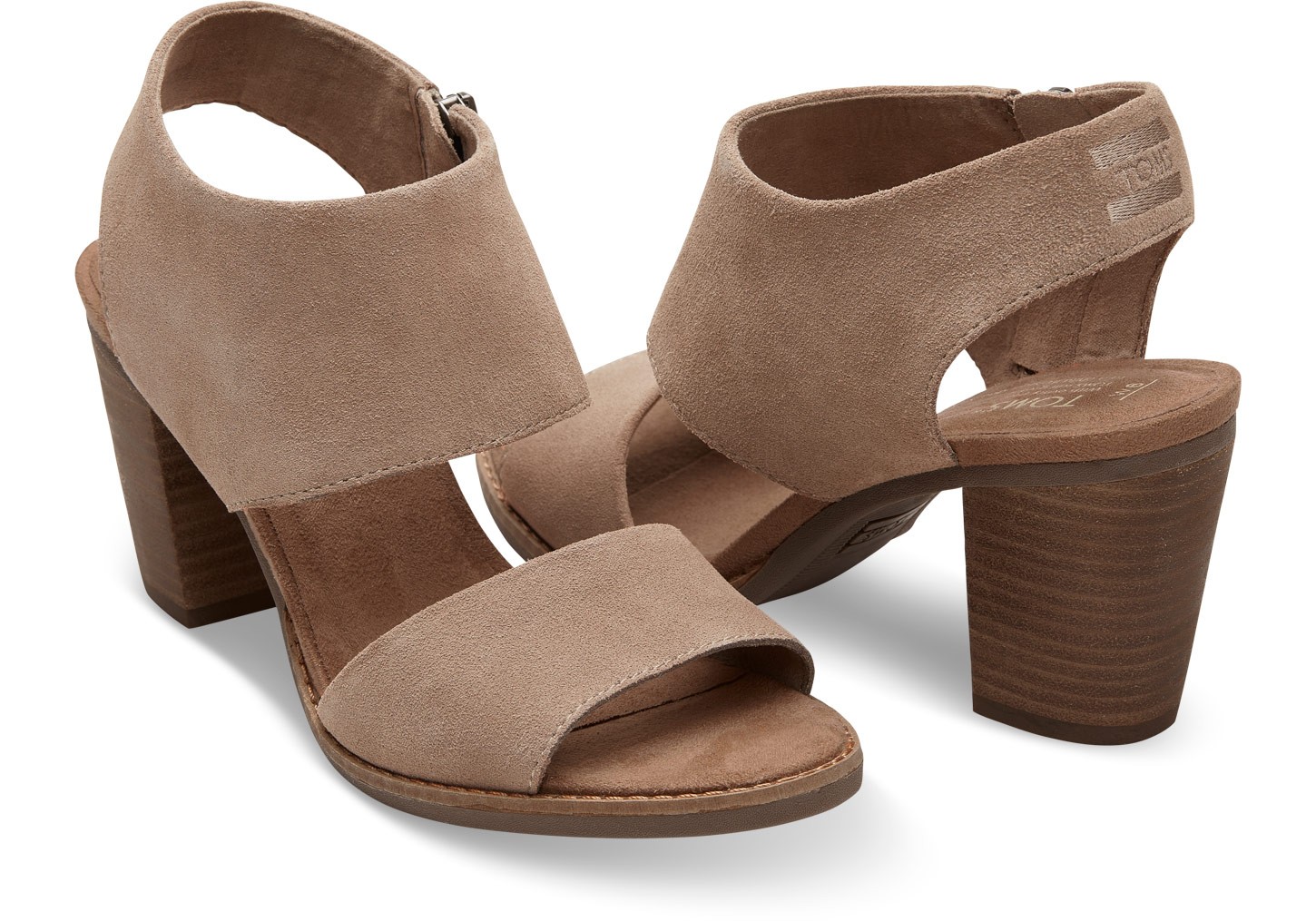 Desert Taupe Suede Women's Majorca Cutout Sandals  | TOMS® | TOMS (US)