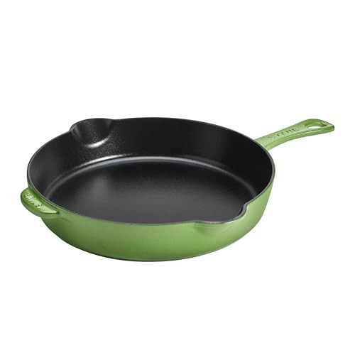 STAUB Cast Iron 11-inch Traditional Deep Skillet - Pistachio | Amazon (US)