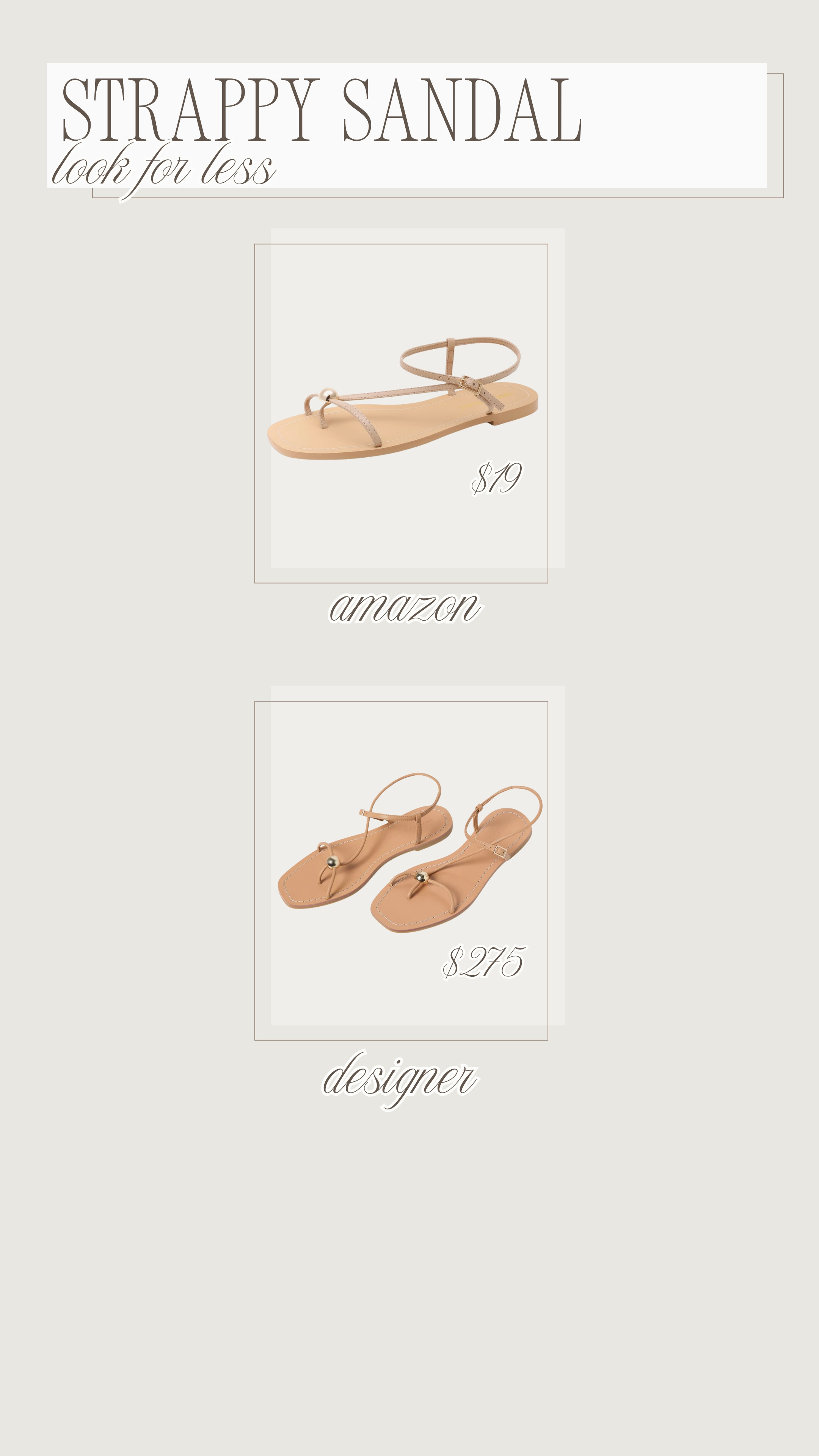 Obsessed with these look for less strappy sandals from Amazon!

Amazon fashion, amazon finds, designer inspired 

 #LTKootd