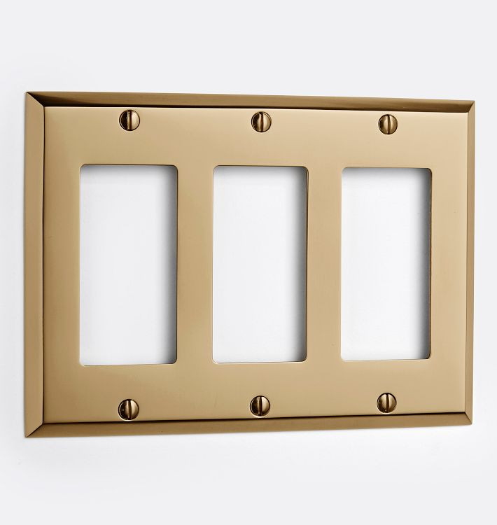 Lewis Triple GFCI Switchplate | Rejuvenation