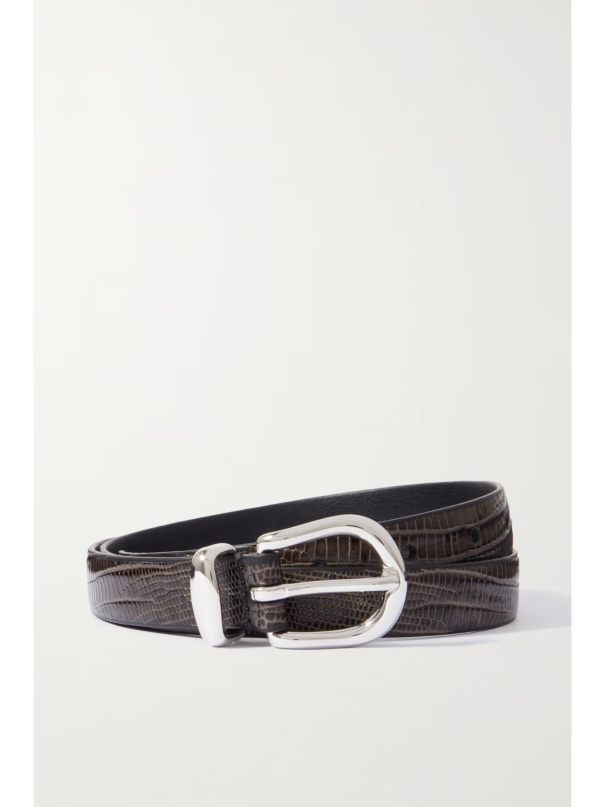 ANDERSON'S Embellished lizard-effect leather belt | NET-A-PORTER | NET-A-PORTER (US)