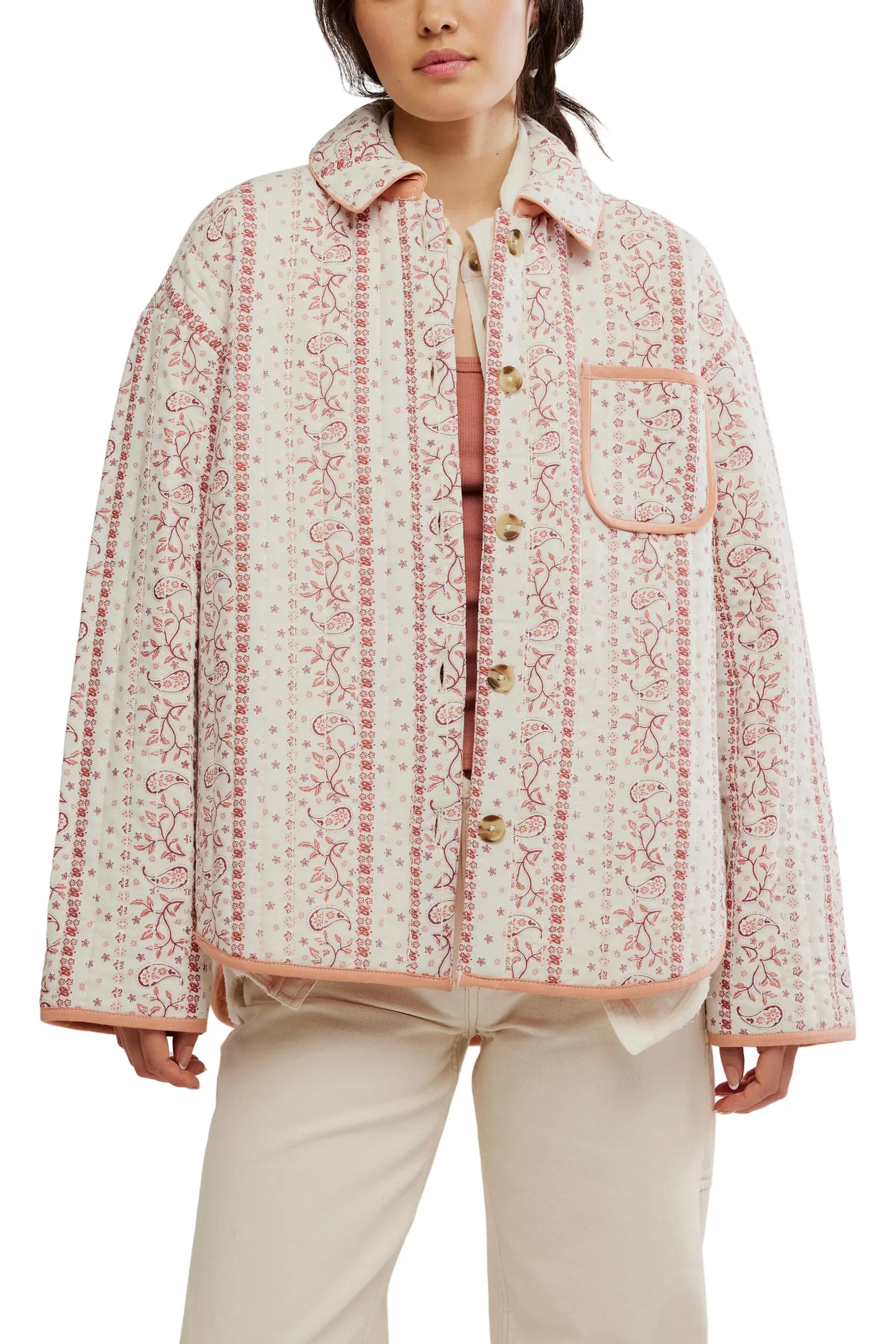 Alexie Print Boxy Quilted Jacket (Women) | Nordstromrack | Nordstrom Rack