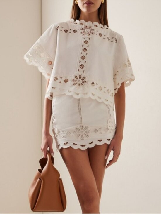 Isabel Marant Parissa broderie anglaise cotton blouse FR 42/10 | Poshmark
