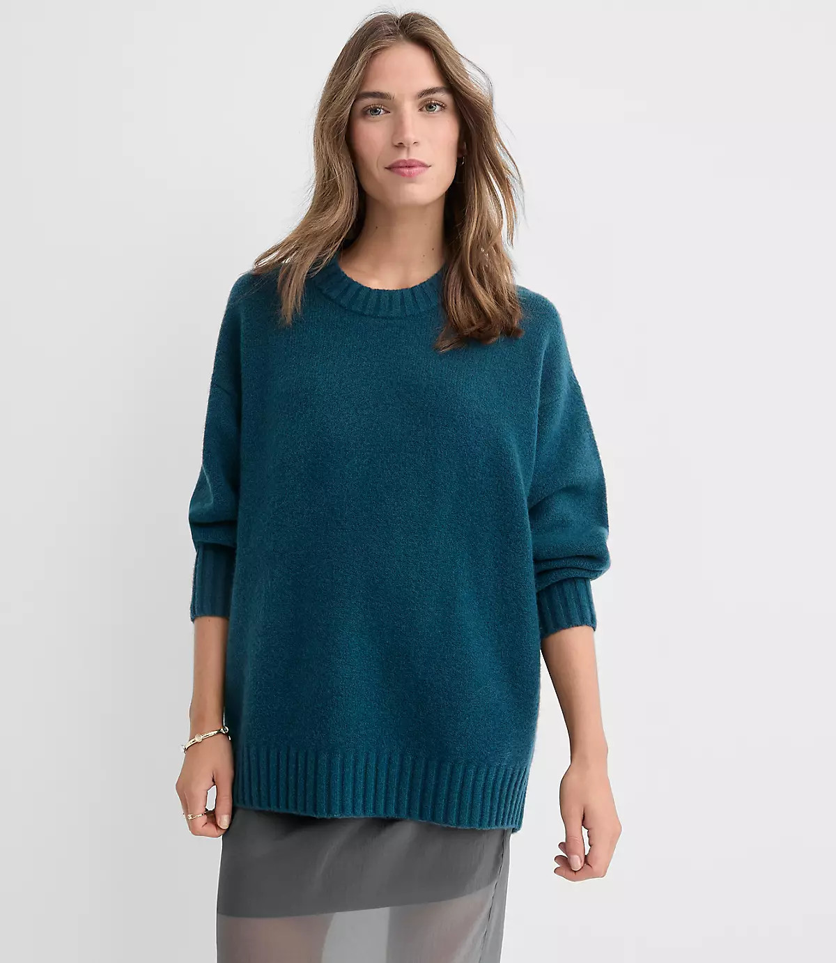 Balloon Sleeve Tunic Sweater | LOFT