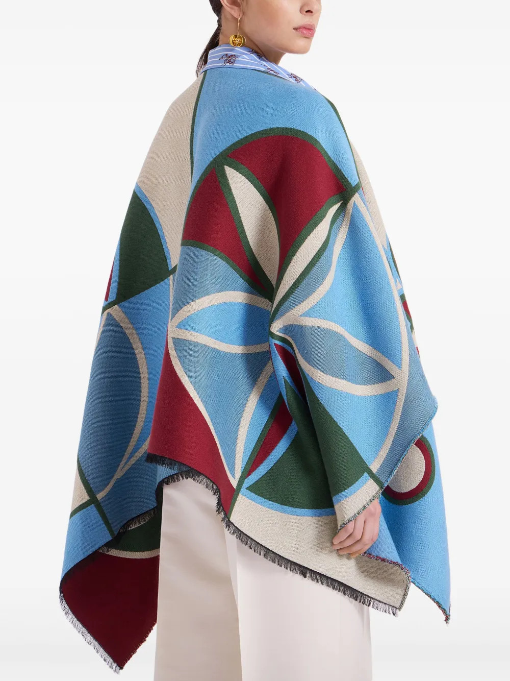 La DoubleJ Placée Poncho | Blue | FARFETCH | Farfetch Global