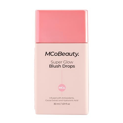 MCoBeauty Super Glow Blush Drops, Blush Pink, Instantly Warm and Illuminate Your Complexion, Vegan, Cruelty Free Cosmetics | Amazon (US)