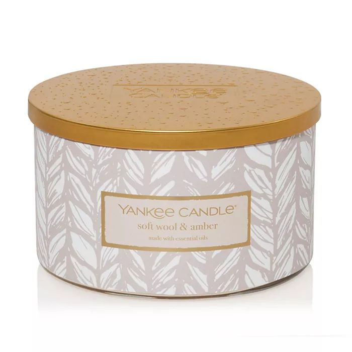 Yankee Candle Soft Wool & Amber Walk 3-Wick Tumbler Candle | Kohls | Kohl's