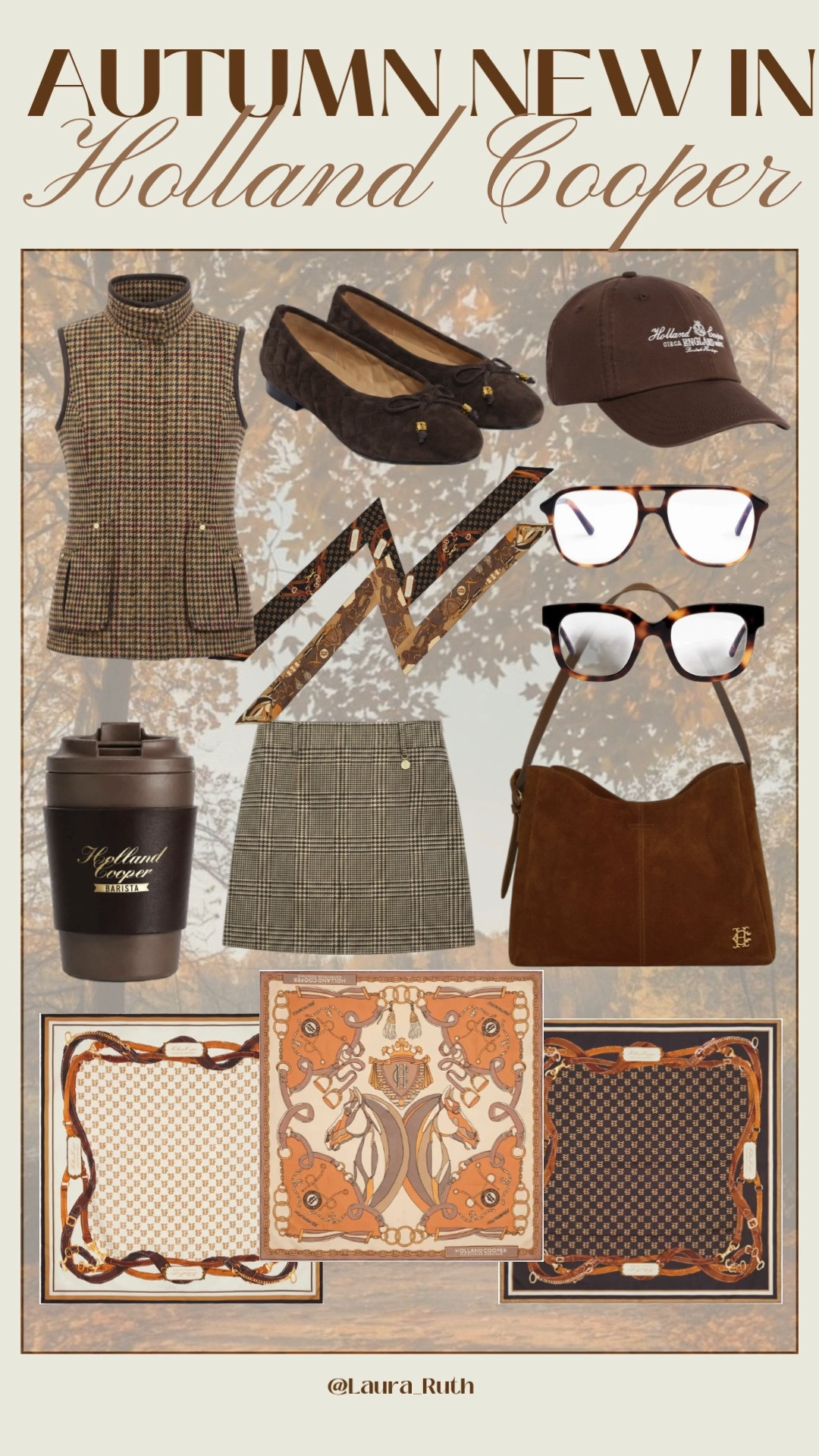 New in Holland Cooper Autumn 🤎🍂

Heritage checks, rich chocolate suede, classic tortoiseshell and those warm autumnal tones I can’t get enough of.

I’m loving the idea of adding a few timeless pieces now that will carry straight through the season think tailored checks, loafers, silk scarves and the perfect everyday bag. @Holland Cooper

#LTKuk #LTKautumn #LTKluxury