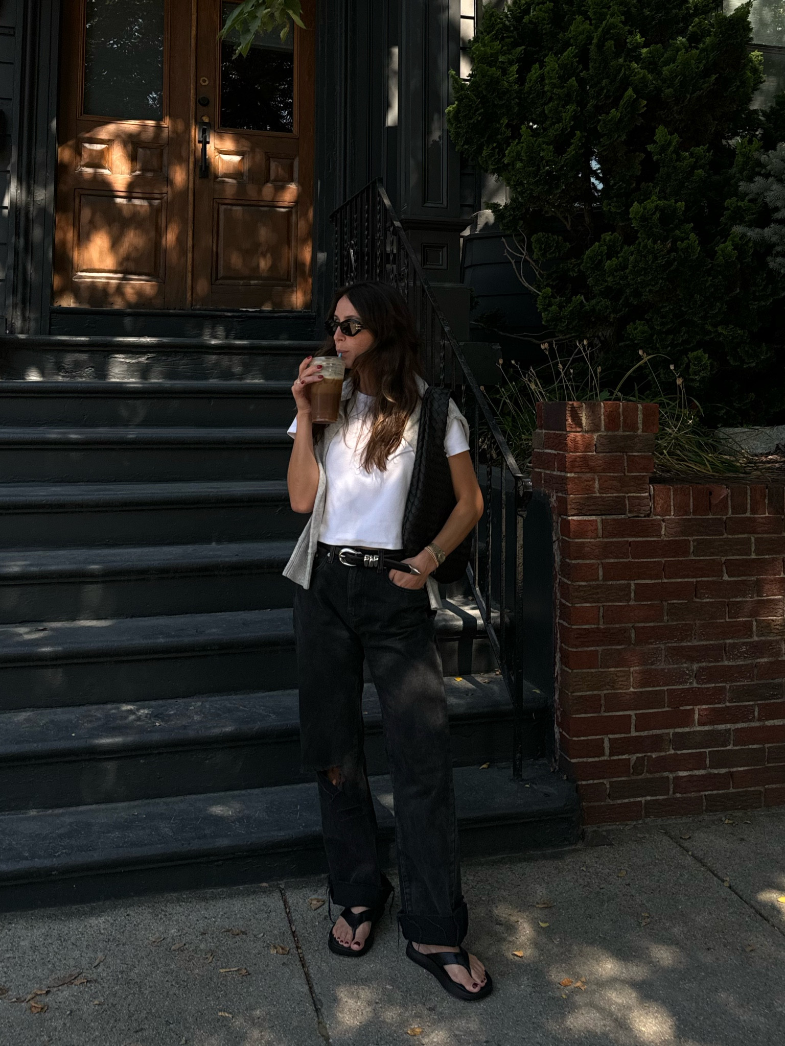 Fall outfit. Fall accessories. Denim. White tee  

#LTKStyleTip #LTKFindsUnder100 #LTKWorkwear