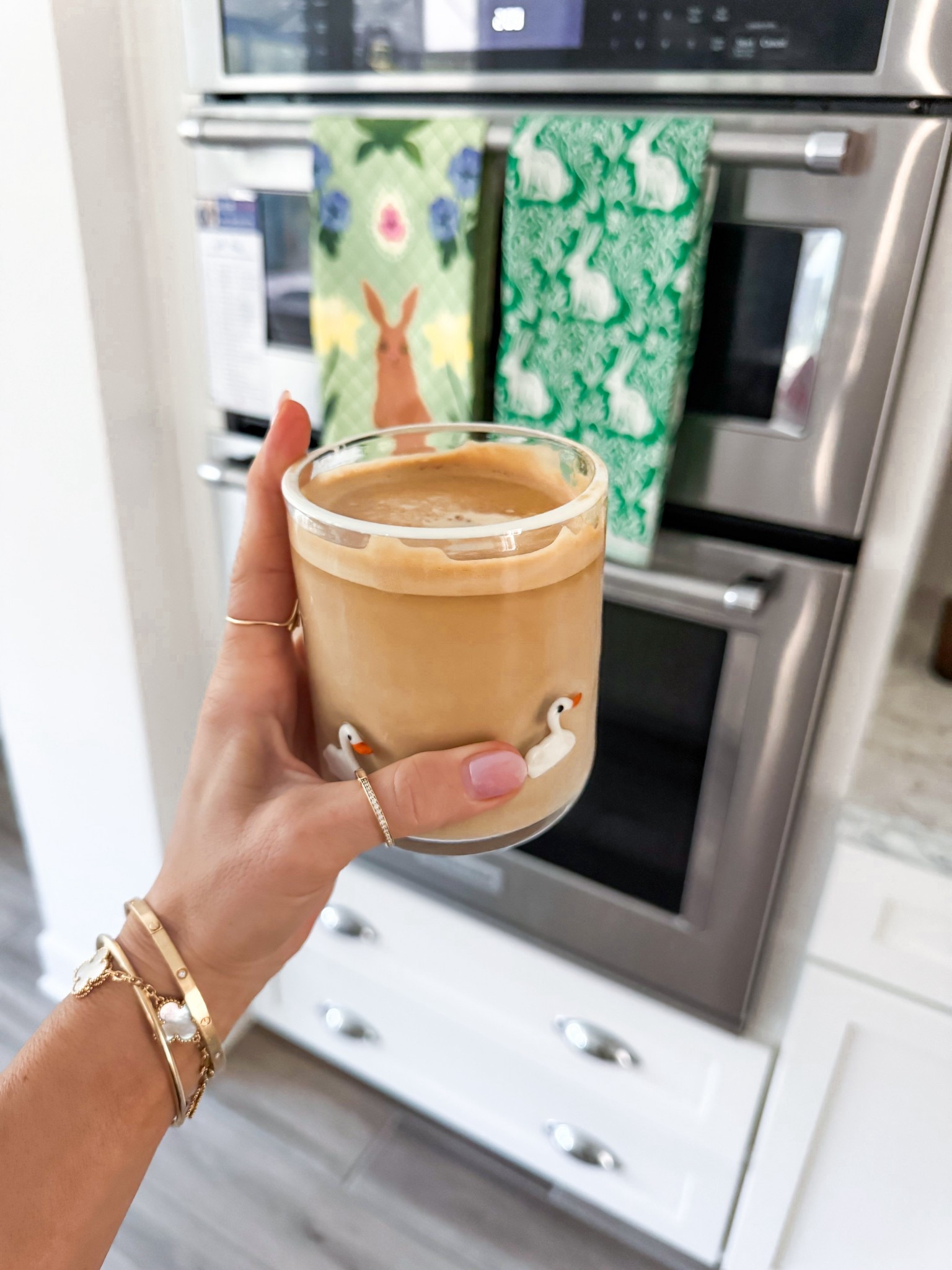 I adore swans + these Anthro glasses so this was an immediate NEED! Anthro toes are my all time kitchen must have. Nothing dries as well or looks as good! Anthropologie. Anthro home. Home decor. Kitchen style. Kitchen towels. Icon glasses. 

#LTKmomlife #LTKdayinmylife #LTKHome