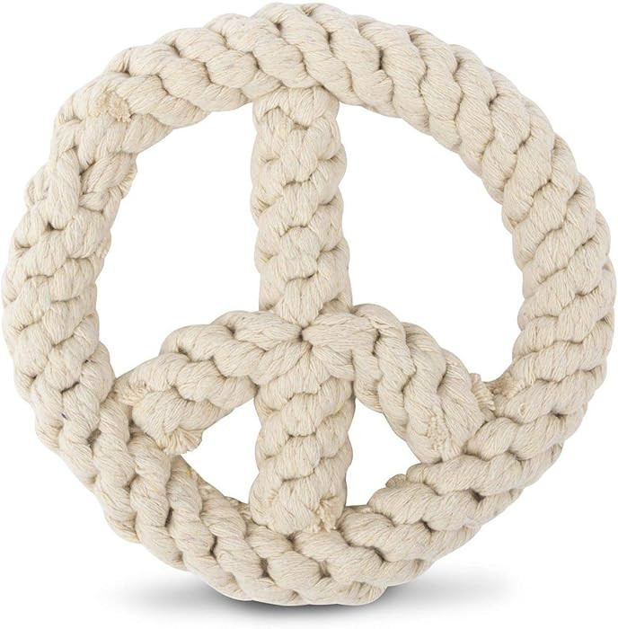 Harry Barker Rope Peace Dog Toy | Amazon (US)