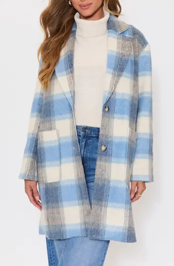 Geneva Brushed Plaid Coat | Nordstrom
