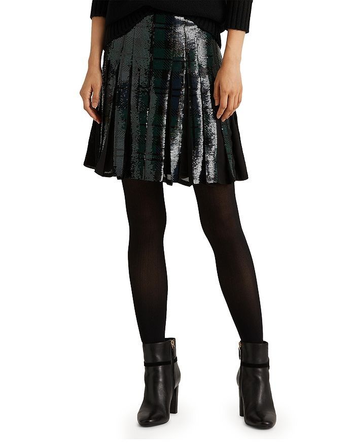 Sequined Pleated Skirt | Holiday Outfit | Christmas Outfit | Sequins | Bloomingdales | On Sale | Bloomingdale's (US)