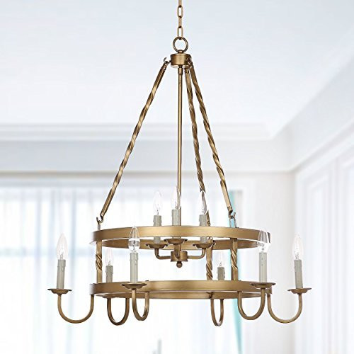 Safavieh Lighting Collection Crowley 31" Adjustable Chandelier, Gold | Amazon (US)
