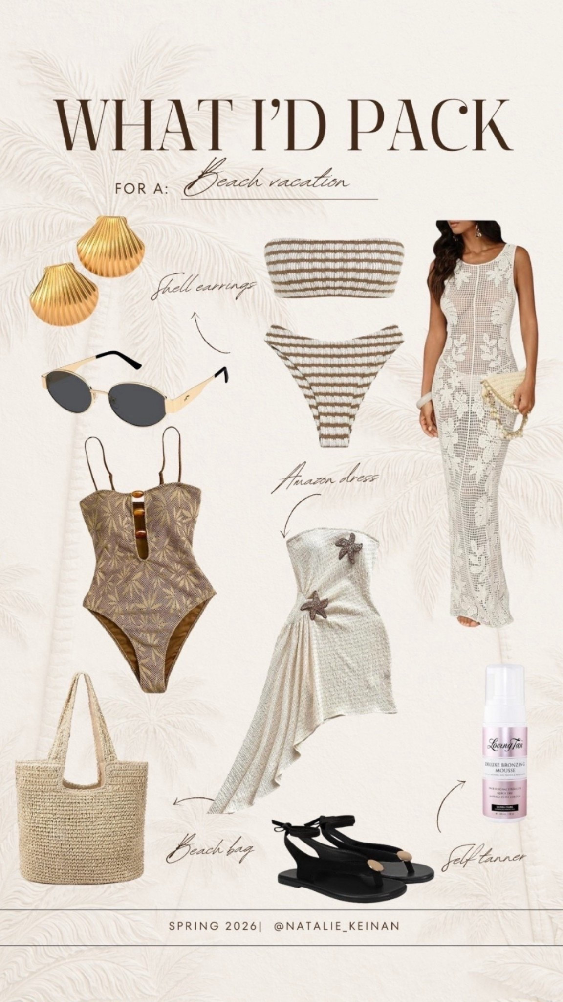 What I would pack for a beach vacation! All of these are under $50 and Amazon finds! 


#LTKTravel #LTKSeasonal #LTKSaleAlert