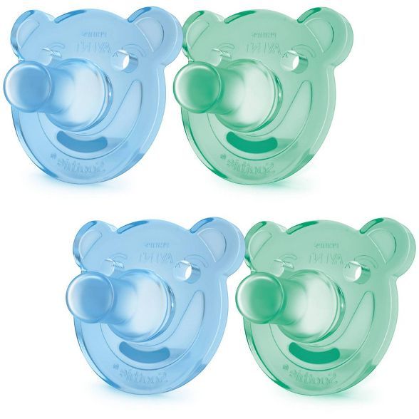 Philips Avent Soothie Shape 0-3m - Green/Blue - 4pk | Target