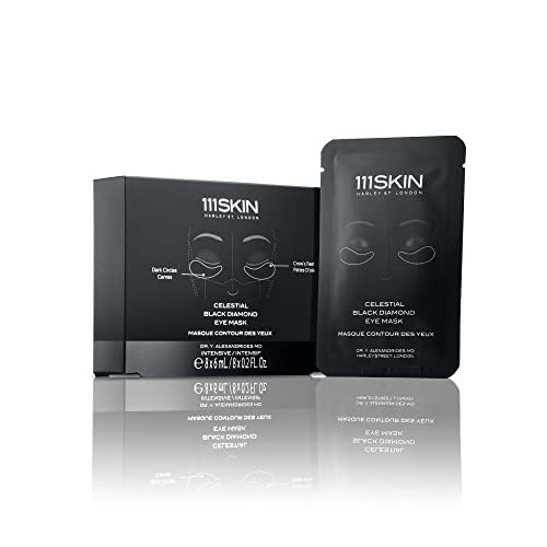 111SKIN Celestial Black Diamond Eye Mask | Combat Fine Lines, Wrinkles, Dehydration | Set of 8 (8 x 0.2 oz) | Amazon (US)