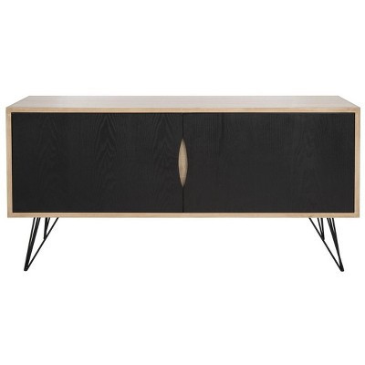 Jeralyn Sideboard - FOX4232 - Light Oak/Black - Safavieh Couture | Target