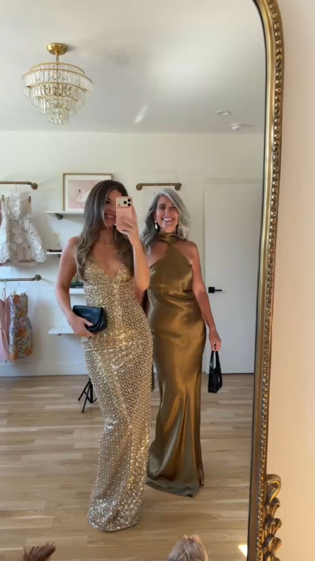 gold sequin maxi with a plunging V-neckline, gold satin halter gown with a fitted, flared silhouette mom and me formal wedding guest and mother of the bride dresses 💍

revolve code: tulip
vivrelle code: emerson20

I’m 5’4” and wear a size small/2 

mom is 5’4” and wears a medium/6

fall wedding guest dresses, wedding guest dresses, cocktail dresses, semi-formal dresses, black tie wedding guest dresses, destination wedding guest dresses, garden party dresses, wedding guest outfit ideas, mom & me outfits, mom & me dresses, matching outfits, mother daughter outfits, family photo outfits, wedding guest dresses, mother of the bride, mother of the groom, wedding guest outfit ideas

#LTKgrwm #LTKWedding #LTKU