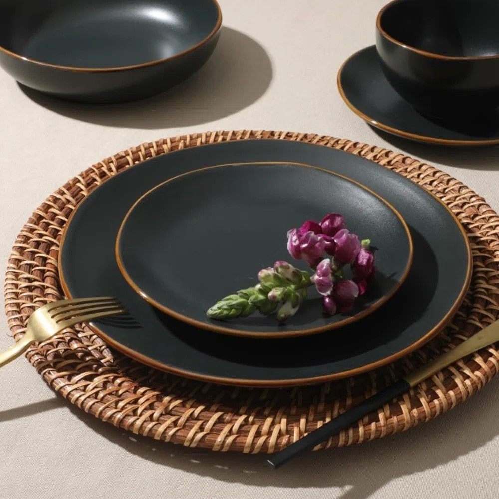 Gibson Home Hazeltine 16 Piece Plates and Bowls Dishes Stoneware Dinnerware Set | Wayfair North America