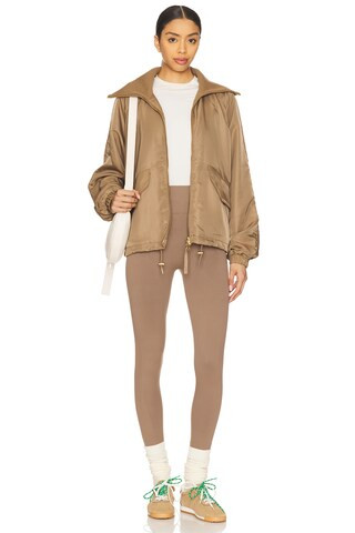Varley Morven Blouson Jacket in Taupe Stone from Revolve.com | Revolve Clothing (Global)