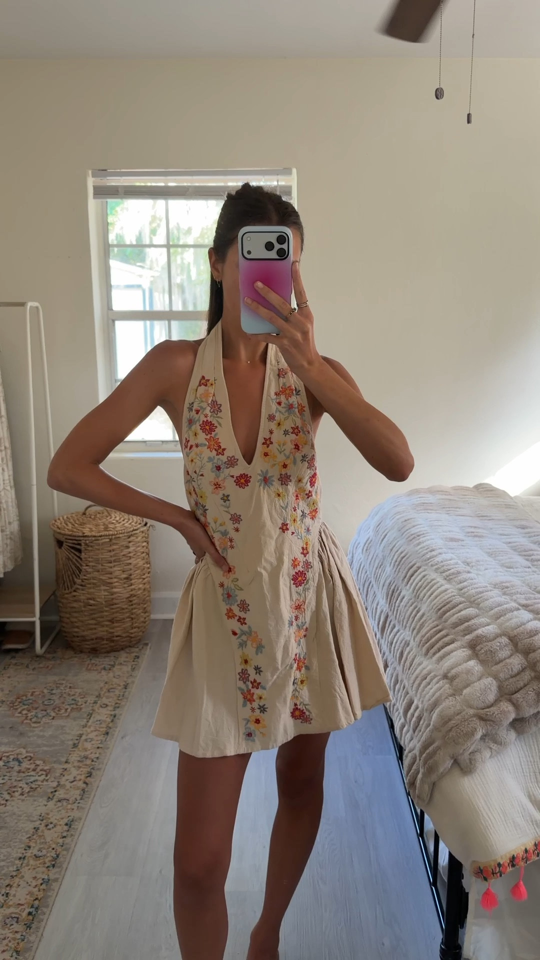 Mini dress for spring 💐 wearing an xs 

#LTKFestival #LTKootd #LTKSeasonal