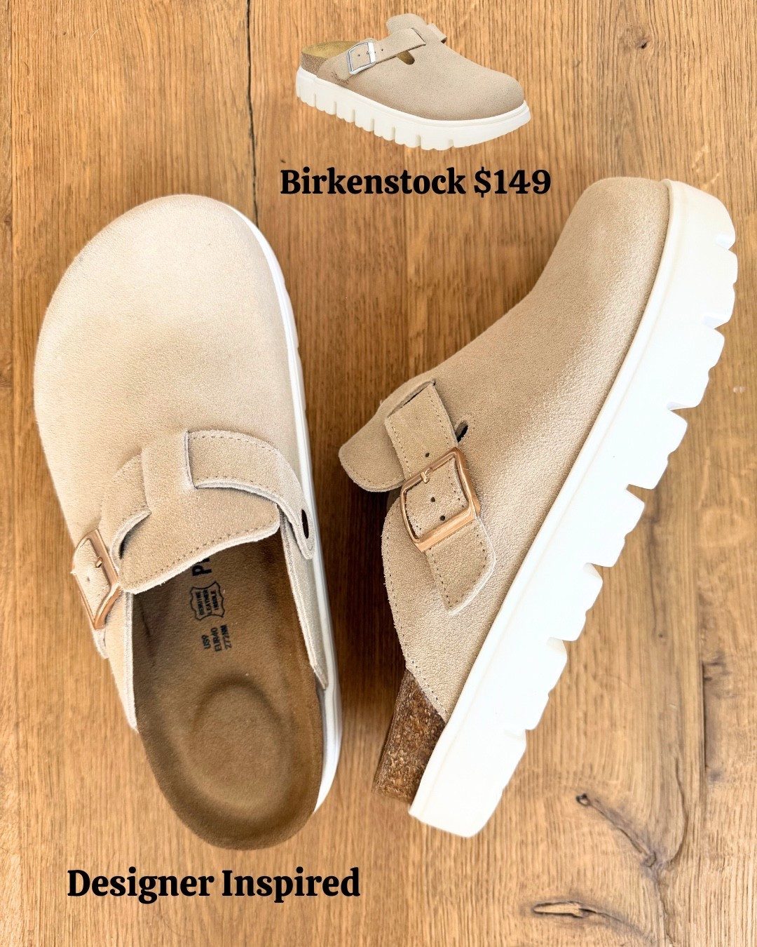 Birkenstock designer inspired clog. These are so good I live in them.

#LTKdayinmylife #LTKmomlife #LTKfitnessgoals