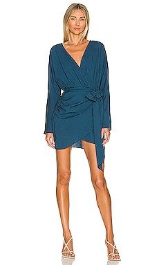L'Academie The Lorriana Mini Dress in Navy Blue from Revolve.com | Revolve Clothing (Global)
