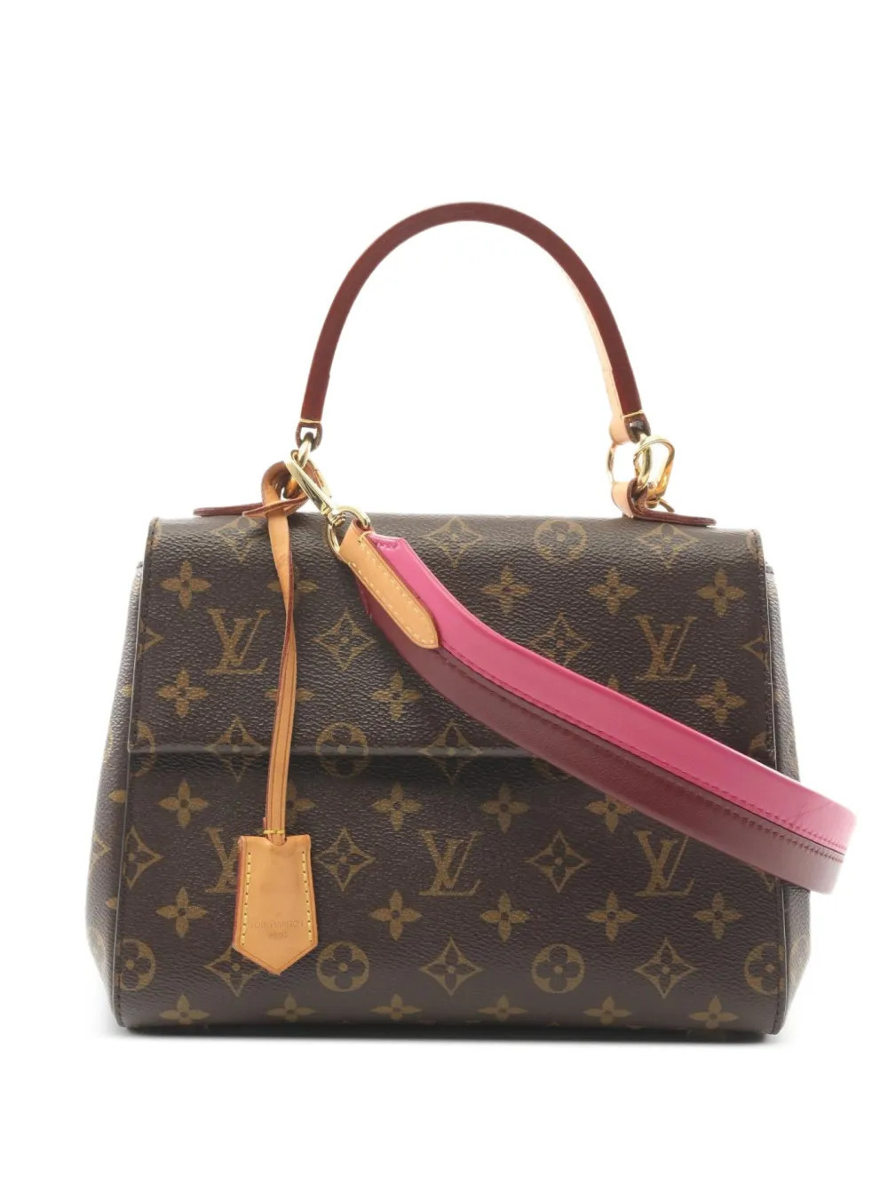 Louis Vuitton Pre-Owned 2017 Cluny BB tote bag - Brown | Farfetch Global