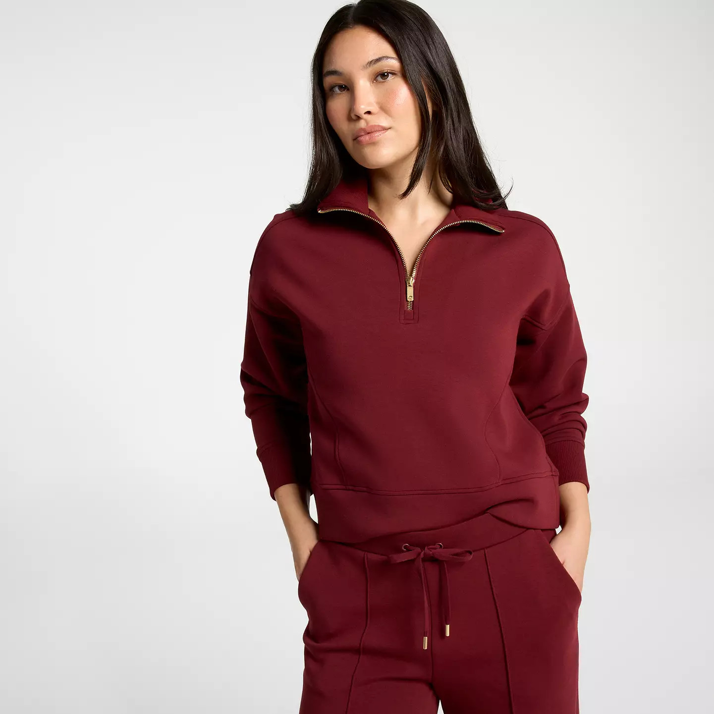 CALIA Women's Soft Scuba Mock Neck 1/4 Zip | DICK'S Sporting Goods