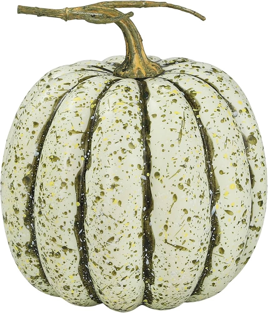 Coferset Artificial Speckled Green Faux Foam Pumpkin for Fall Decor,6.9in | Amazon (US)