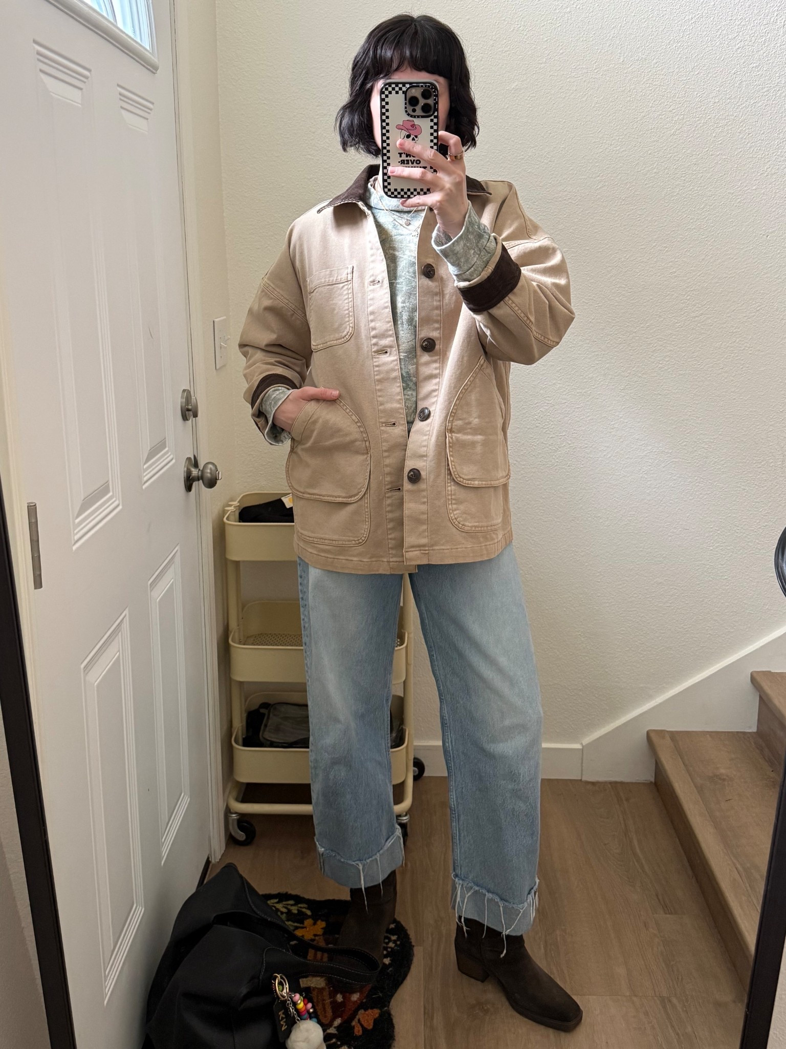 Feb 9 - catching up on 2026 outfit links! Jeans are old frame, linked similar. Jacket is older Faherty - linked the same jacket in a Rose color, and the updated version of this jacket. Crewneck is Kacey Musgraves merch  

#LTKootd