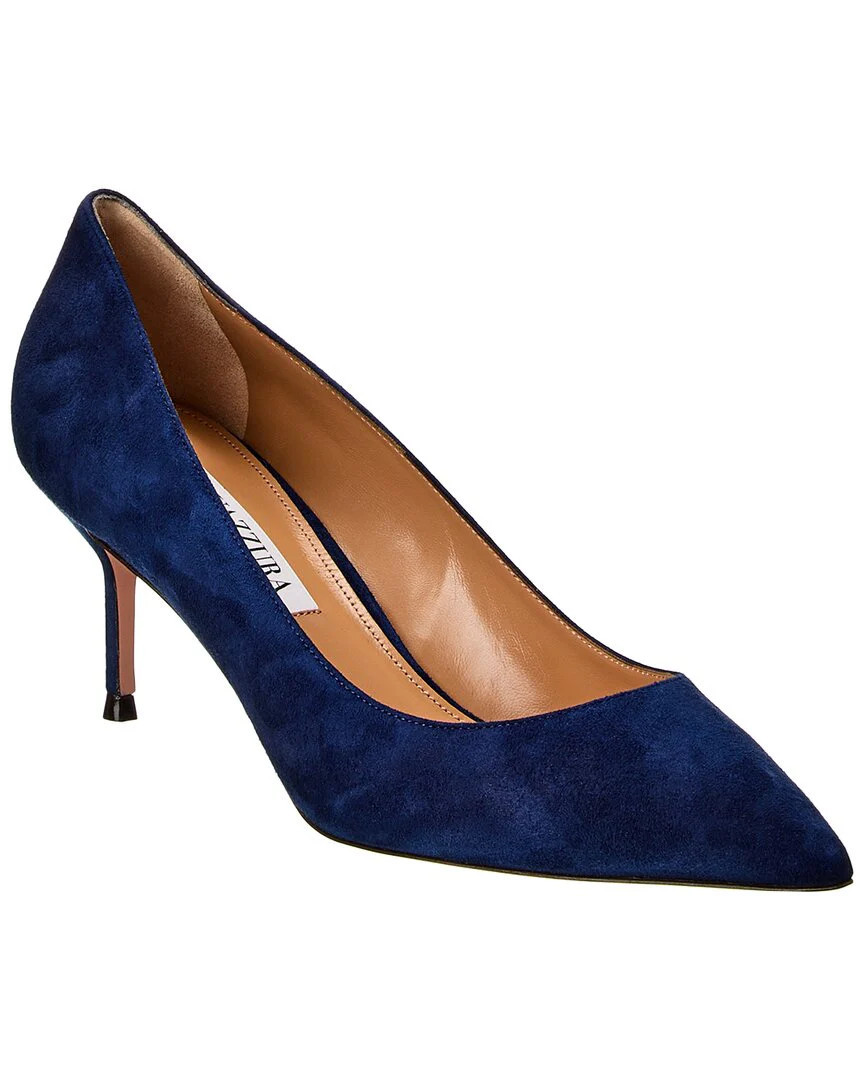 Aquazzura Purist 65 Suede Pump | Shop Simon