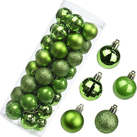 AUXO-FUN 1.57" 28ct shatterproof Christmas Ball Ornaments in 4 Classic finishes for Christmas Tre... | Amazon (US)