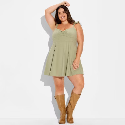 Women's Ruffle Flutter Sleeve Mini A-Line Dress - Wild Fable™ | Target